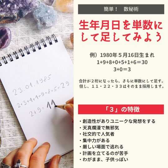 数秘3の意味