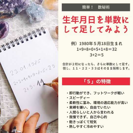 数秘5の意味