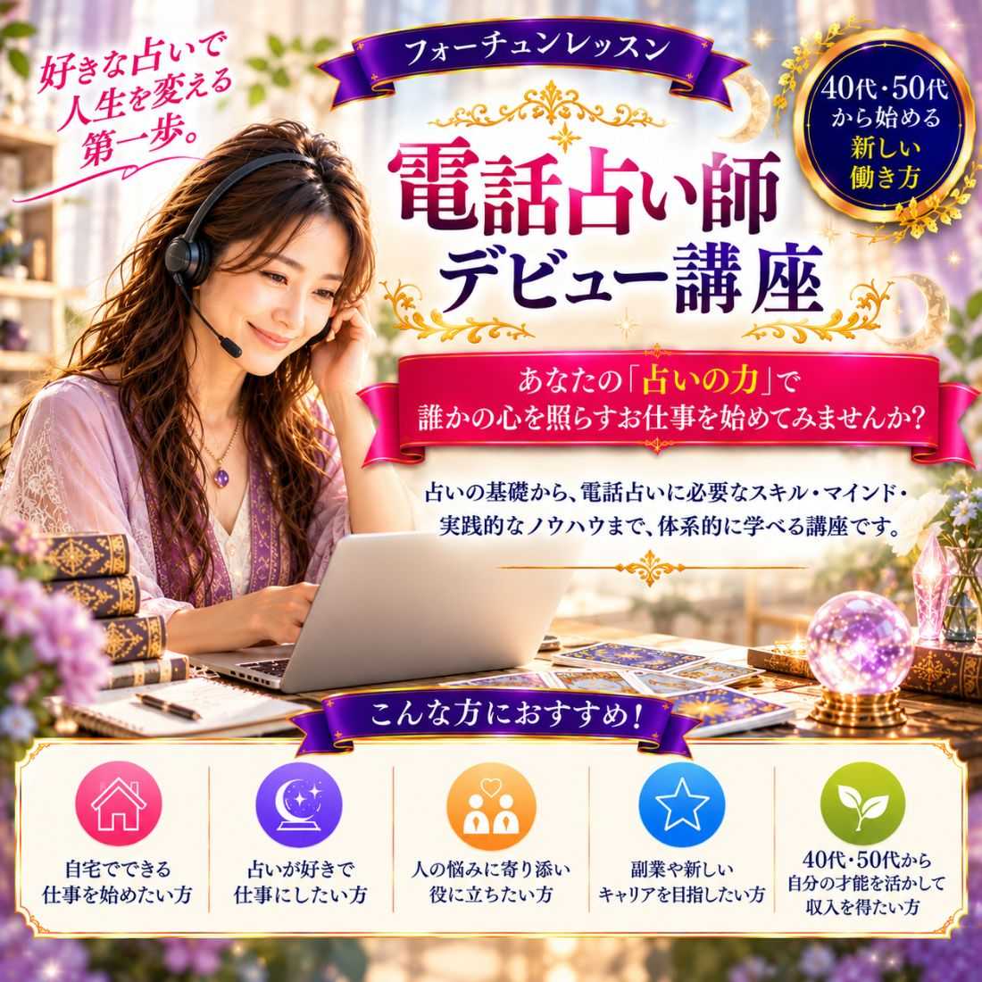 電話占い師デビュー講座