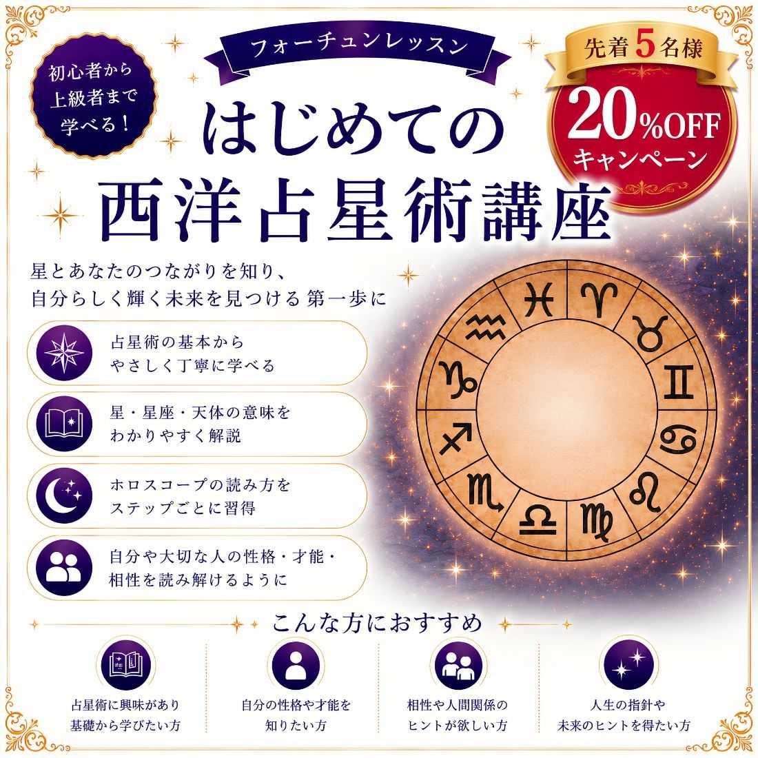 はじめての西洋占星術講座