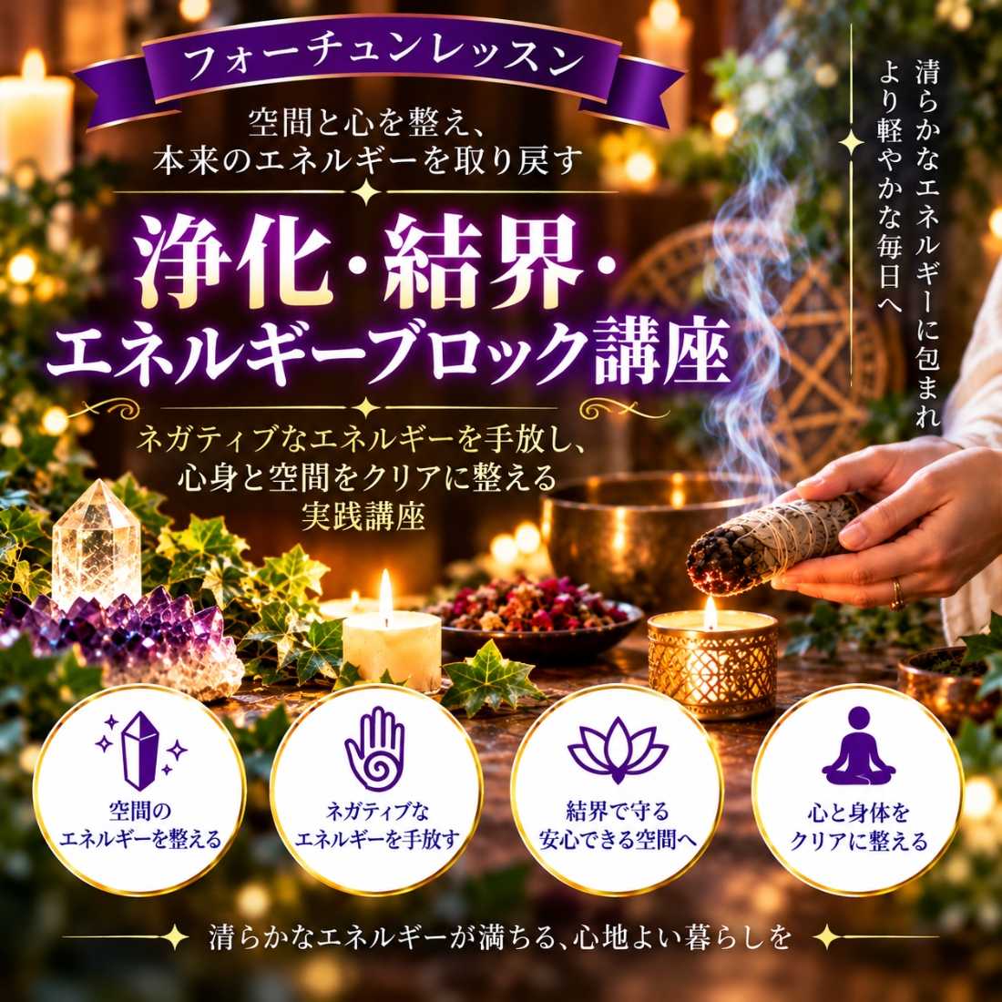 浄化・結界・エネルギーブロック講座