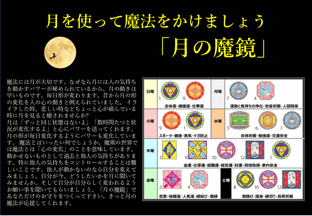 占い通信講座| 魔鏡12枚セット